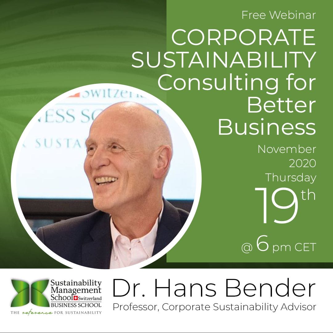 CORPORATE SUSTAINABILITY: Consulting for Better Business